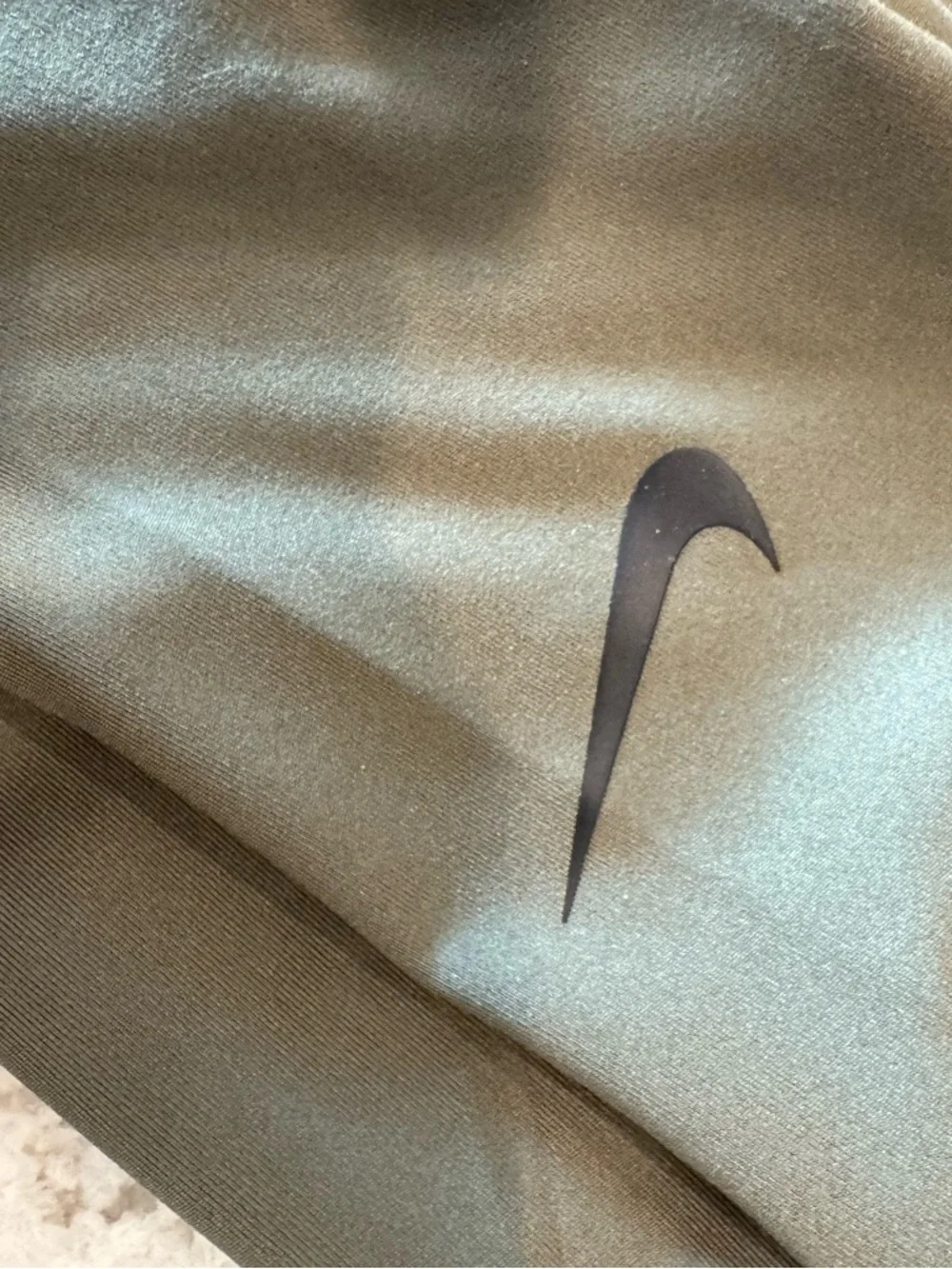 Nike One Luxe Maternity Leggings - Olive Green M - Picture 4 of 4